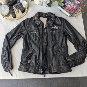 Harley Davidson leather jacket size XS